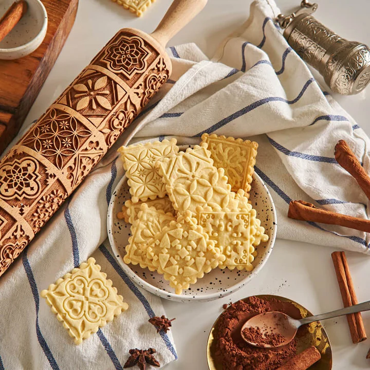 Nativity Embossed Rolling Pin